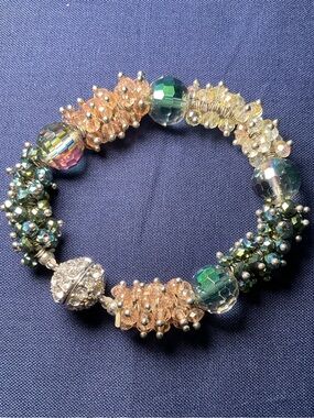 Handcrafted Multi-Color Beaded Magnetic Bracelet